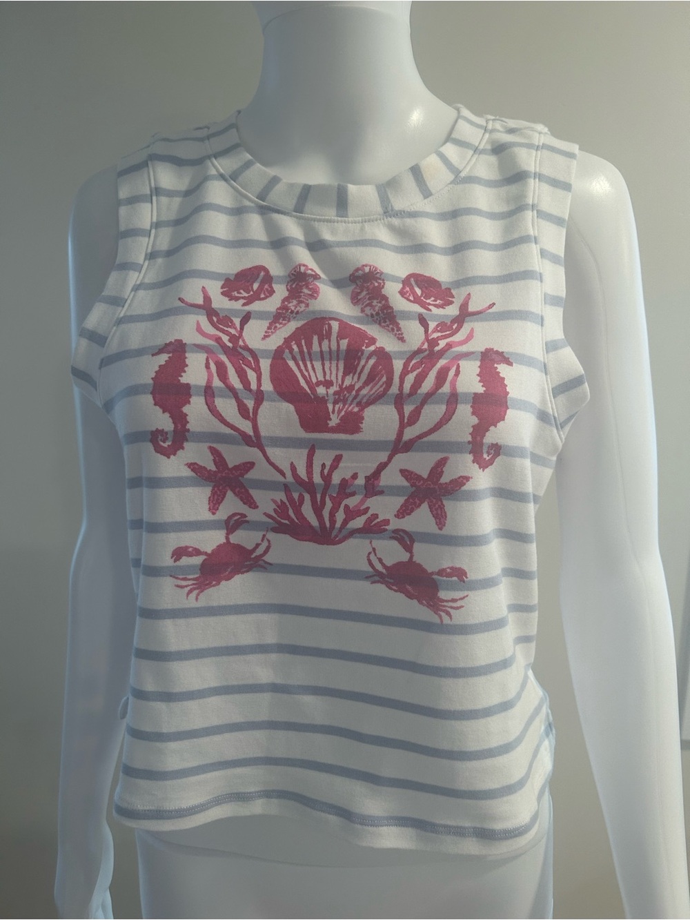 Anthropologie Striped Graphic Coastal Print Tank Top

New With Tags